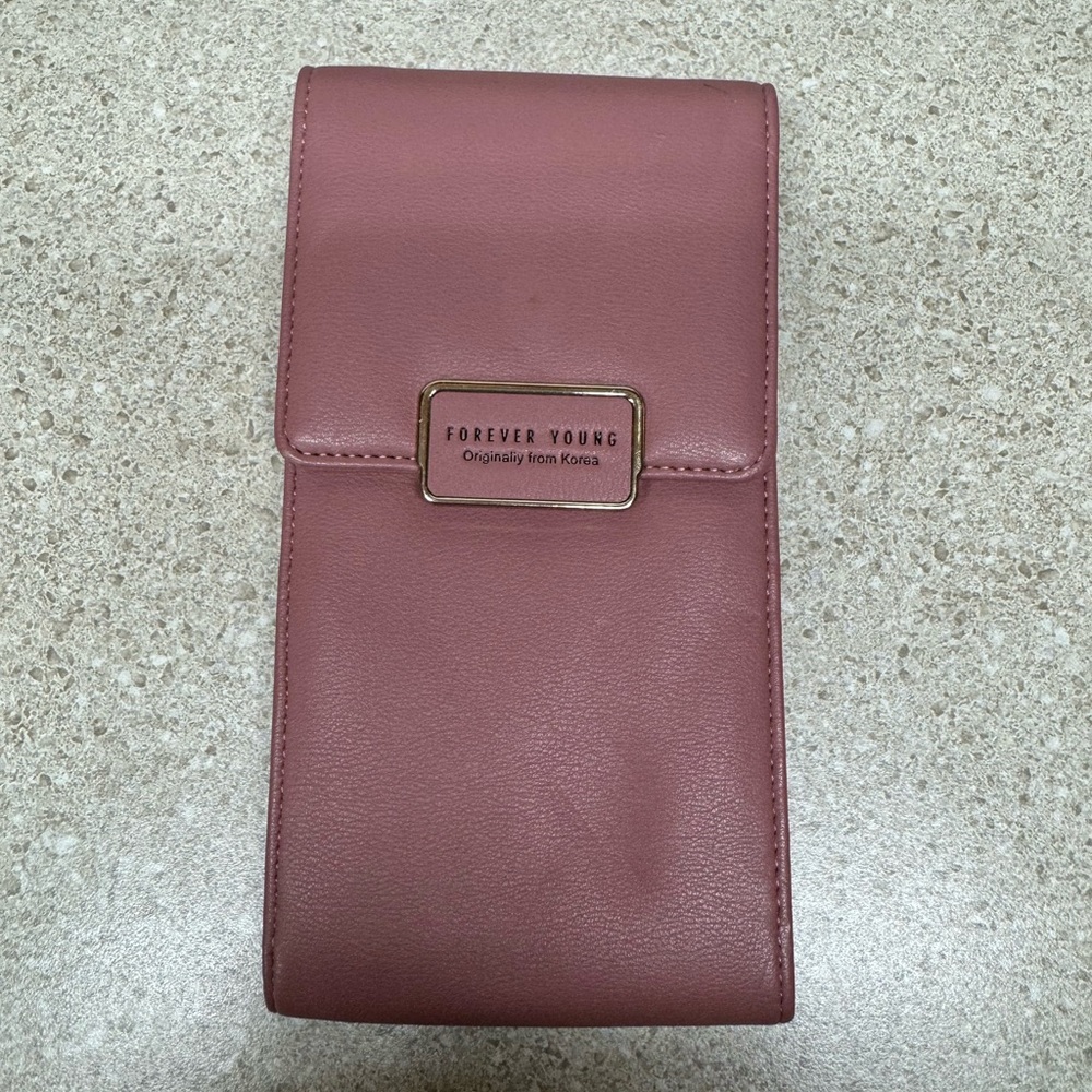 Forever young cell phone carry bag and wallet